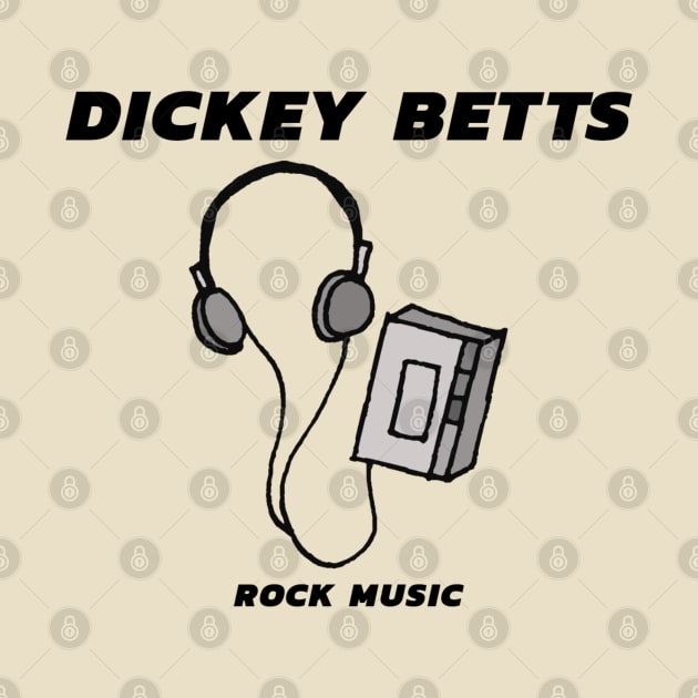 Dickey Betts / Cassette Tape Style by Mieren Artwork 