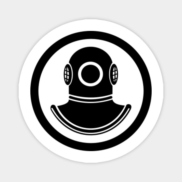 Diving Helmet Diving Scuba Diving Scuba Diver Diving Helmet Diving Scuba Diving S Magnet Teepublic Uk