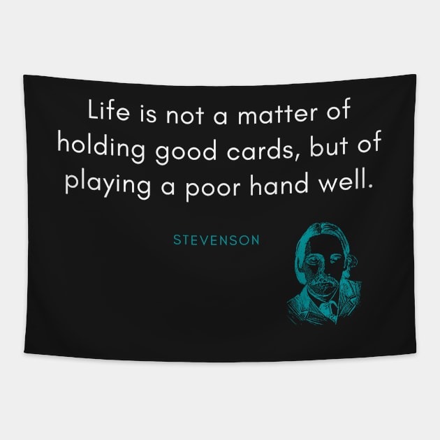 Robert Louis Stevenson Quote Tapestry by DarioNelaj