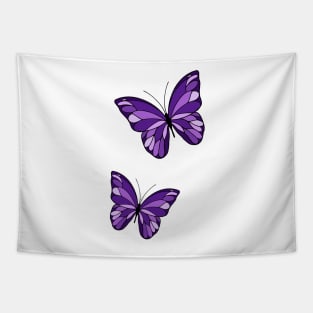 Purple Butterflies Tapestry