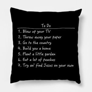 Spanish Pipedream Checklist Pillow