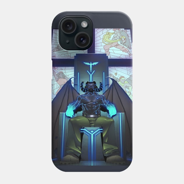 Blacc Ice Enthroned Phone Case by The Melanites