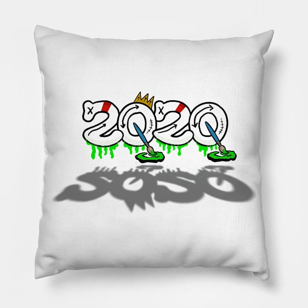 SQ 2020 Logo Tee Pillow by SQCustoms