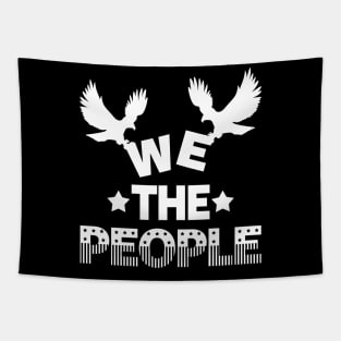 Proud Patriotic American Freedom Lover We The People Slogan Tapestry