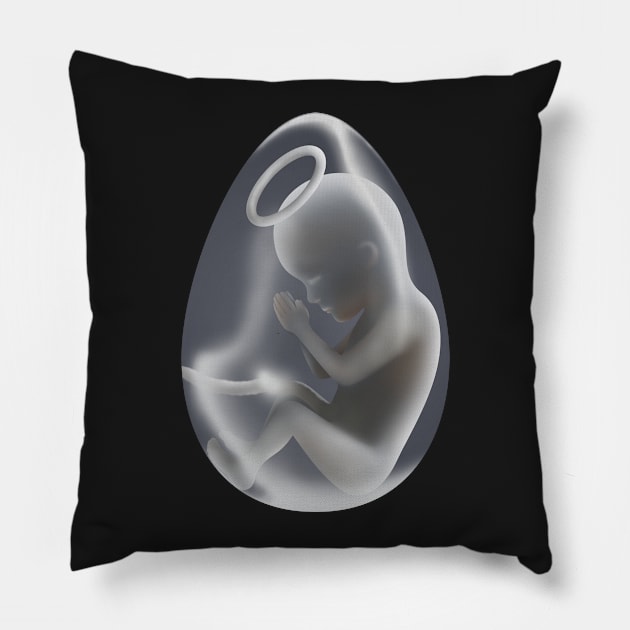 Baby in The Egg Maternity Pillow by lidijaarts