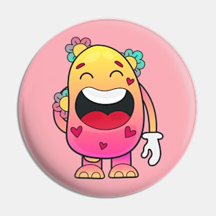 Cute Doodle Character Pin