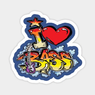 i heart bass 1 Magnet