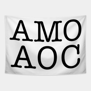 AMO AOC (I Love Alexandria Ocasio-Cortez) Tapestry