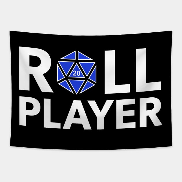 Roll Player (Blue d20) Tapestry by NashSketches