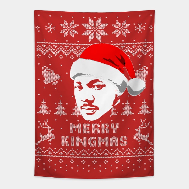 Martin Luther King Merry Kingmas Tapestry by Nerd_art