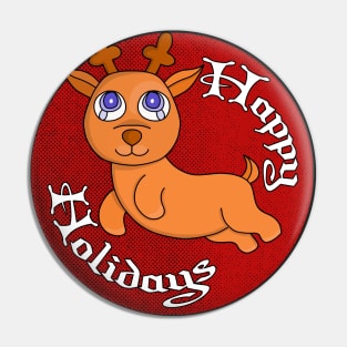 Happy Holidays Pin