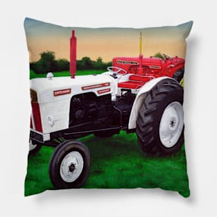 David Brown Classic Tractors Painting Pillow