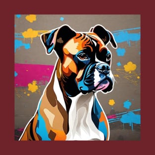 Boxer Breed, colorful art for the dog lover T-Shirt