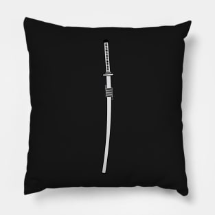 katana (silver) Pillow