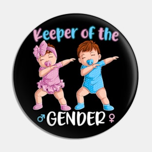 Keeper Of The Gender Reveal Party Baby Announcement Women Pin