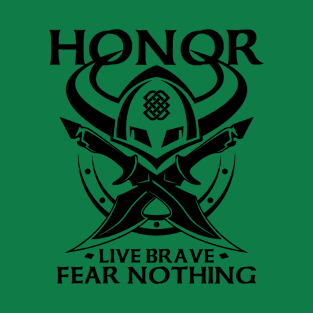 Viking Warrior Honor Live Brave Fear Nothing T-Shirt