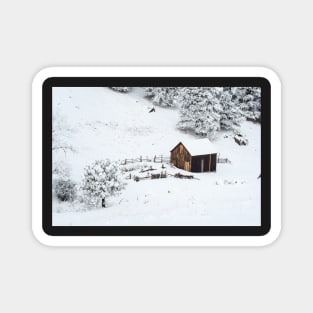 Barn in the woods Magnet