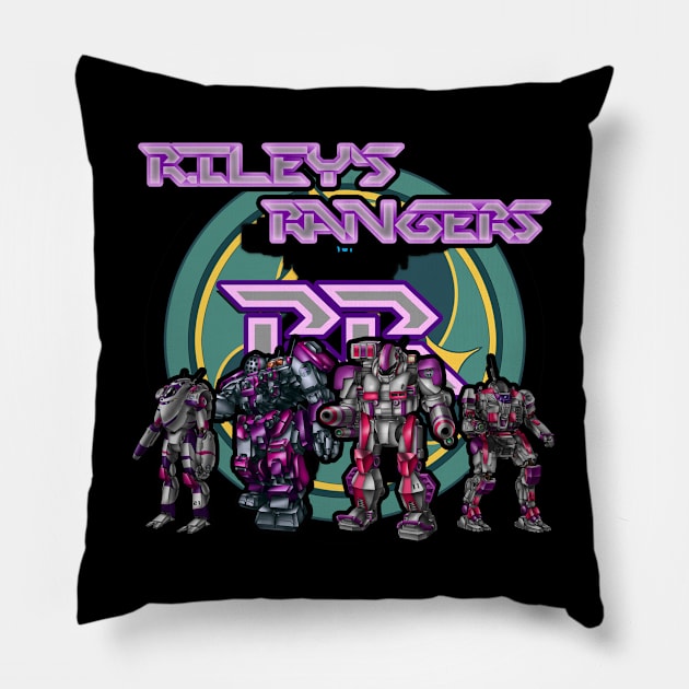 Riley's Rangers 2 Pillow by Oswald's Oddities