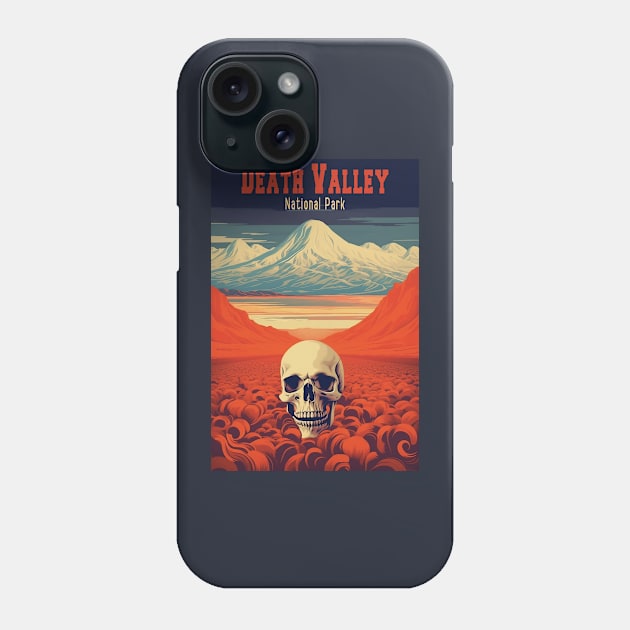 Death Valley National Park Vintage Travel  Poster Phone Case by GreenMary Design