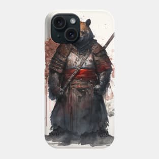 A Samurai bear Phone Case