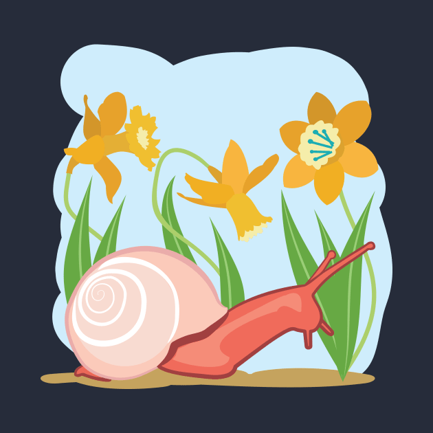 Snail in the Garden by evisionarts