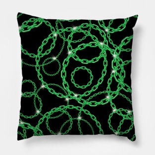 Green Chains Pillow