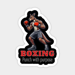Boxing: Punch with purpose Kangaroo Magnet