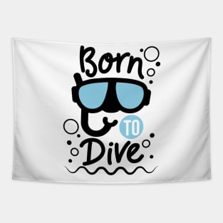 Born to dive Tapestry