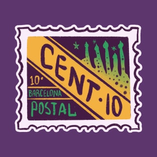 PostalStamp-Barcelona T-Shirt