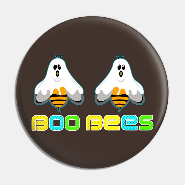 Funny Halloween Boo Bees Gift Unisex Pin by bakry