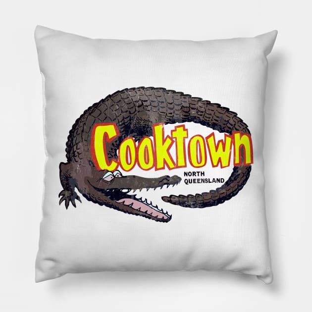 Cooktown North Queensland Pillow by DrumRollDesigns