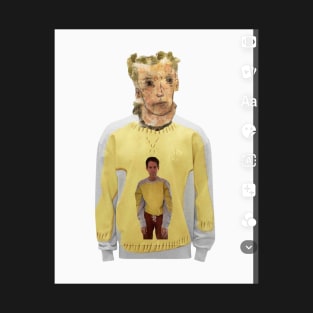 the yellow wallpaper (tautologies_this is not an erased drawing of rauschenberg in a sweatshirt) T-Shirt
