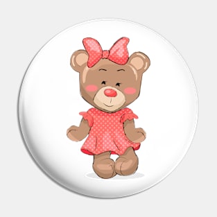 Cute and Funny Teddy Bear Lover Pin