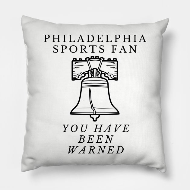 Philly sports fan Pillow by Rickido