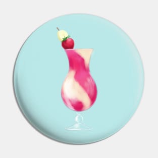 Frosty Strawberry Banana Daiquiri Pin