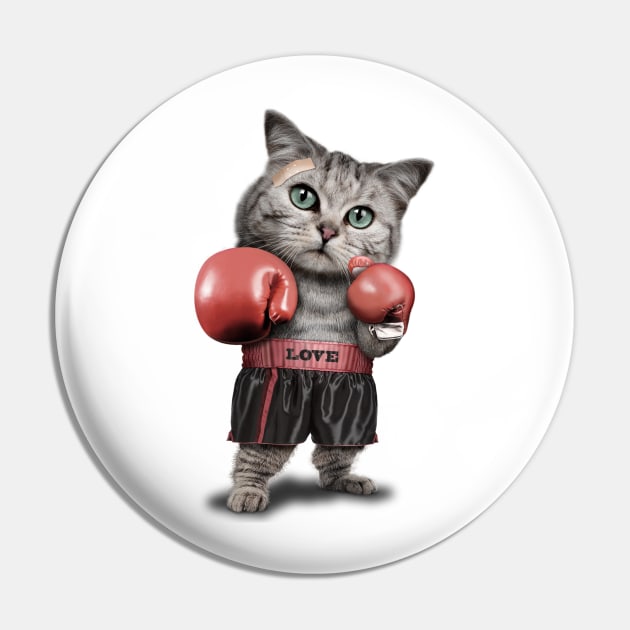 CAT BOXING Pin by ADAMLAWLESS