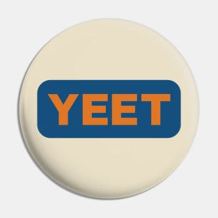 YEET (blue and orange) Pin