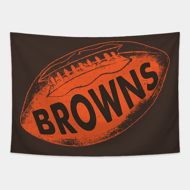 Cleveland Browns Vintage 2 by Buck Tee Tapestry by Buck Tee