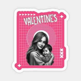 mother and son valentine's day Magnet