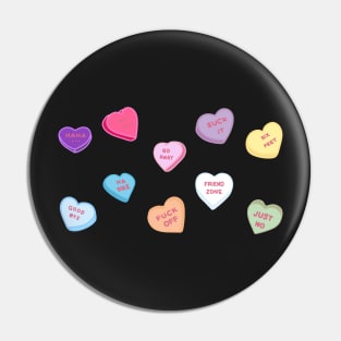 Rejection SweetHeart candies Pin