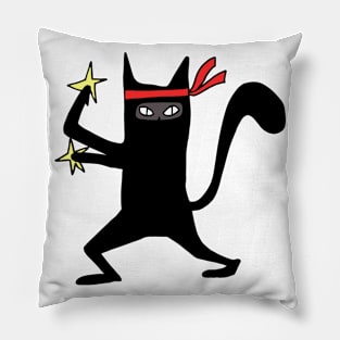 Ninja cat Pillow