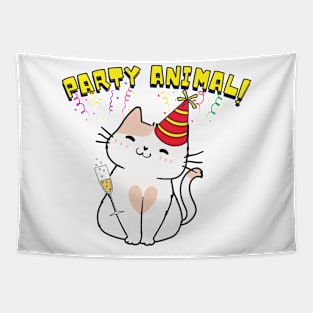 Party Animal Persian Cat Tapestry