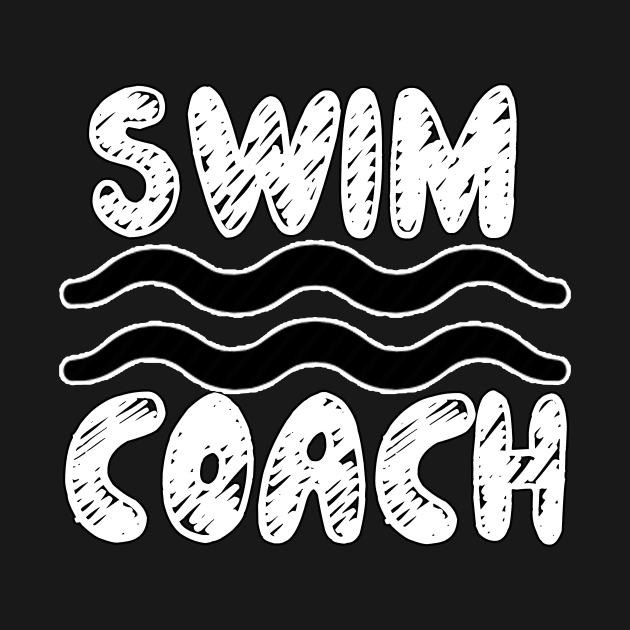 Swim Coach Tee, Sports Tee, Water Sport Shirt, Waves Tee, Best Selling T-Shirts,  Gift Idea by hardworking