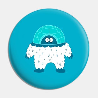 snow monster yeti Pin