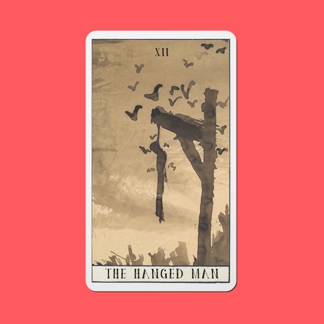 the hanged man - xii tarot card by pripple