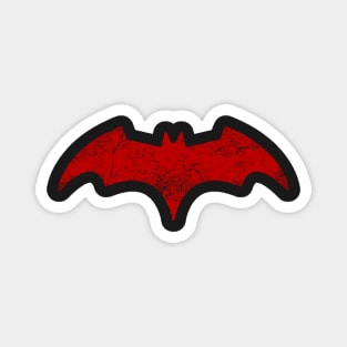 Distressed Batwoman -  Red Bat Symbol - Kate Kane Magnet