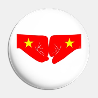 Vietnam Fist Bump Patriot Flag Series Pin