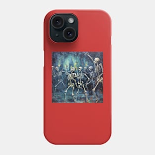 Skeleton Dance: Cemetary Disco Phone Case