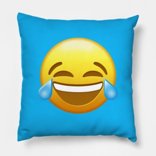 Face With Tears of Joy Emoji | Pop Art Pillow