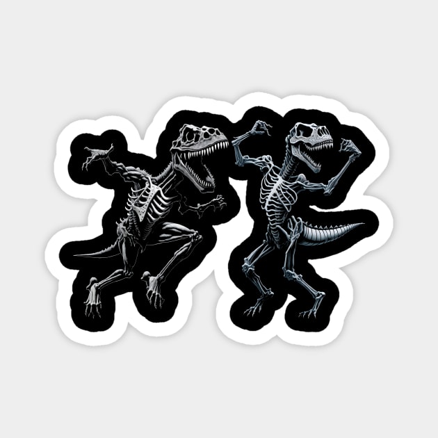 Skeleton rex dancing Magnet by sopiansentor8